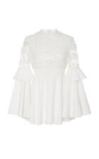 Nika Tang Koral Lace Long Sleeve Top
