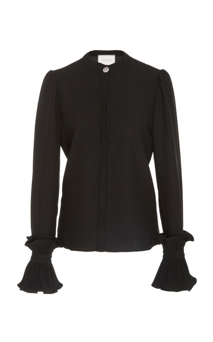 Alexis Meera Bell-sleeve Georgette Blouse