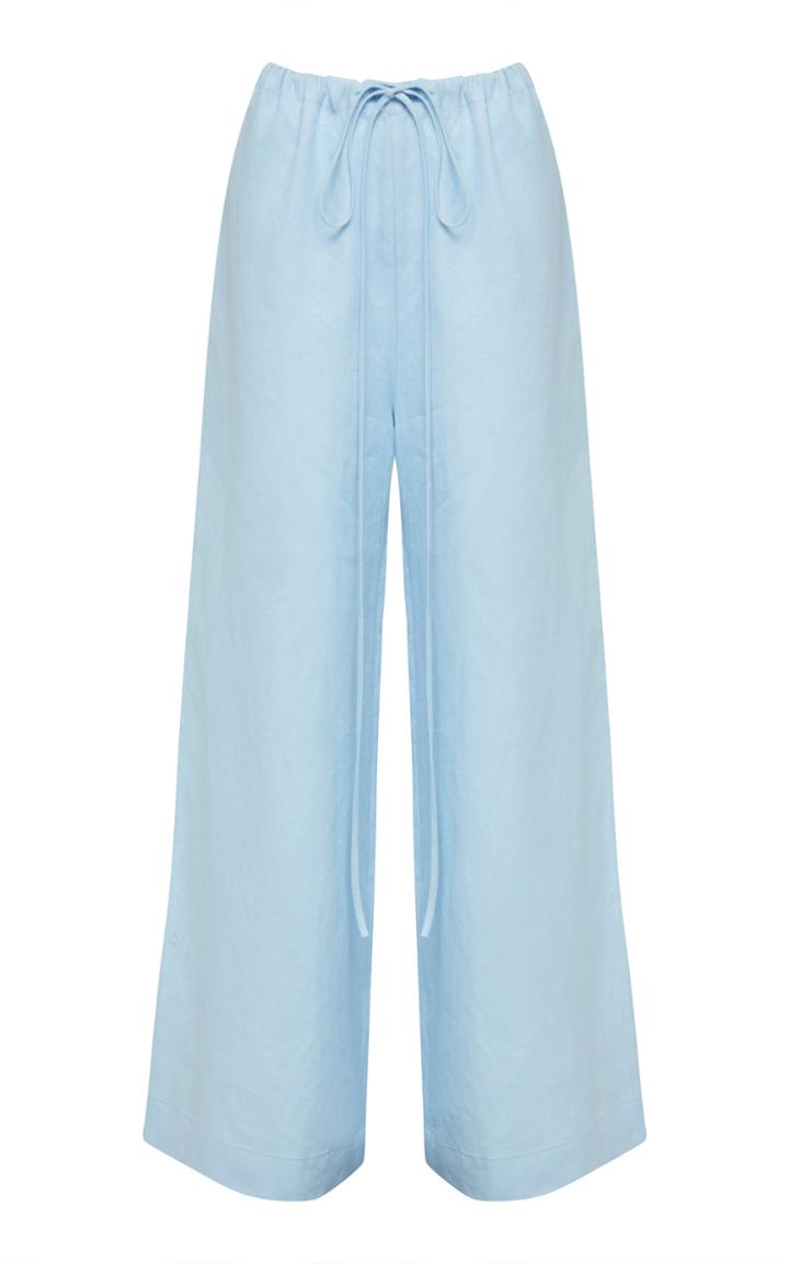 Bondi Born Linen-blend Wide-leg Pants Size: Xs