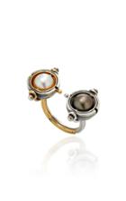 Elie Top Toi & Moi Pearl Ring