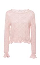 Loveshackfancy Riley Eyelet Knit Sweater
