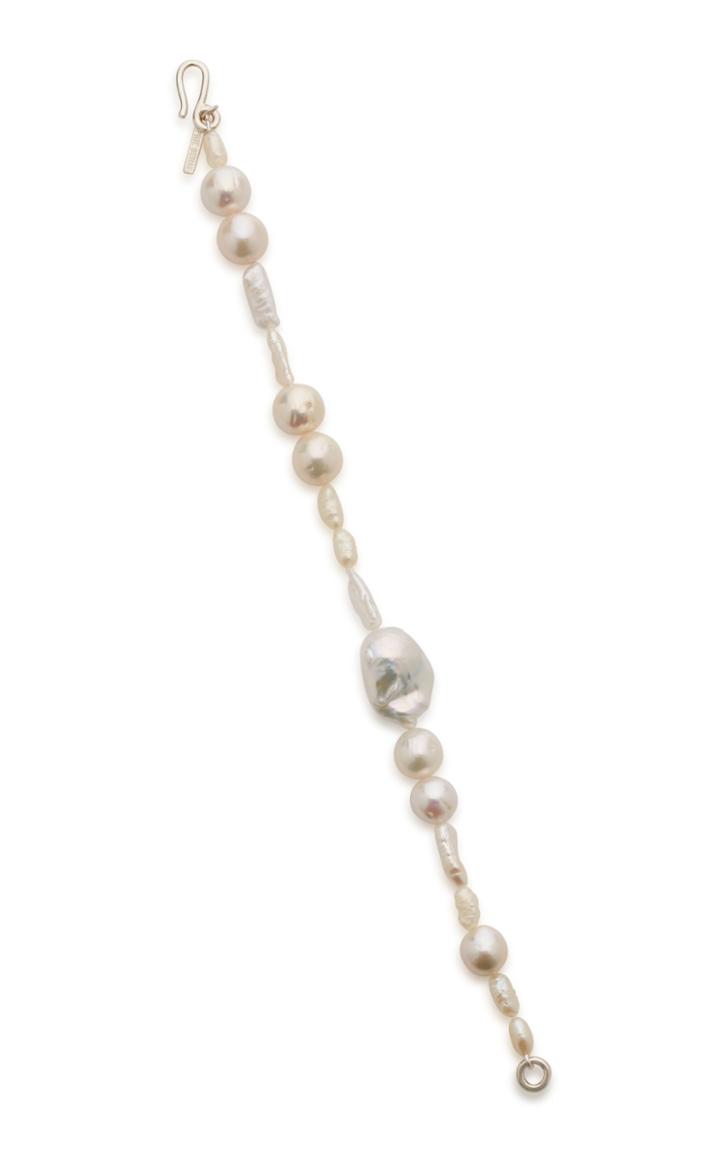Sophie Buhai Assemblage Sterling Silver And Pearl Anklet