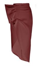 Acler Mancroft Folded Hip Midi Skirt