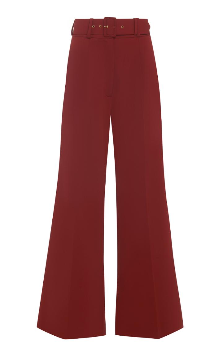 Emilia Wickstead Jana High Waist Belted Trousers