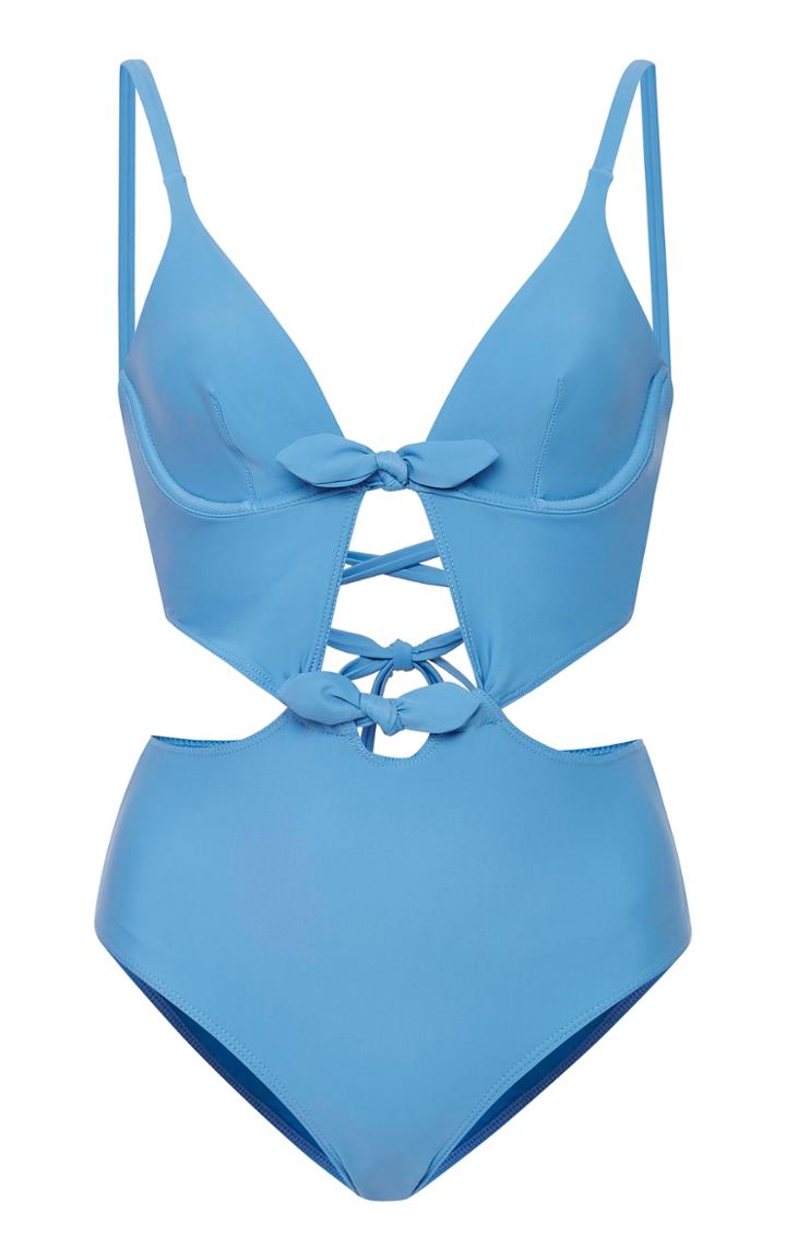 Ephemera Sky Tie Front One Piece
