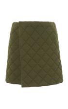 Moda Operandi Alanui Seattle Quilted Wool-blend Mini Wrap Skirt