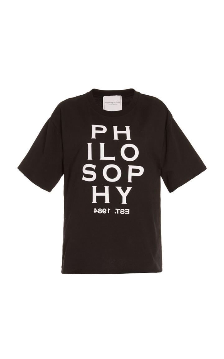 Philosophy Di Lorenzo Serafini Logo-printed Cotton T-shirt