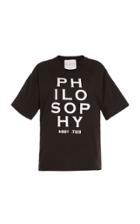 Philosophy Di Lorenzo Serafini Logo-printed Cotton T-shirt