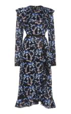 Giambattista Valli Sequined Floral Chiffon Dress