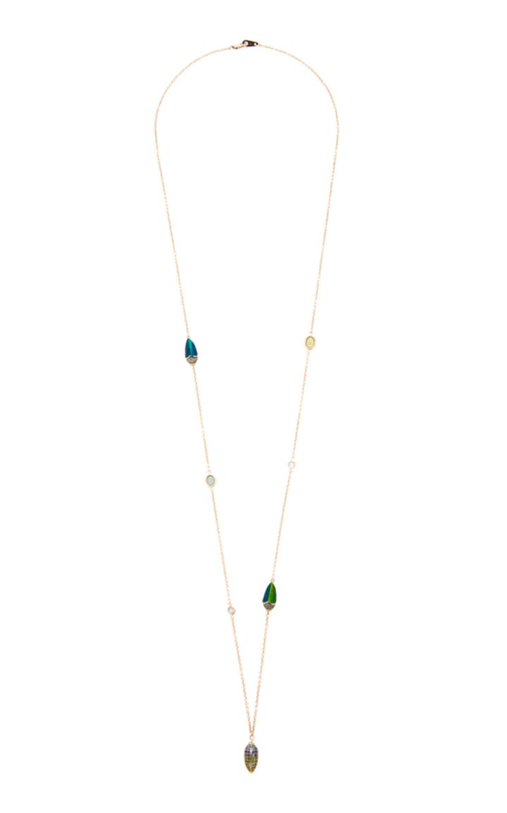Bibi Van Der Velden Scarab Trio Necklace