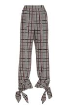 Rosie Assoulin These Are Knot Tie-cuff Wool-blend Pant