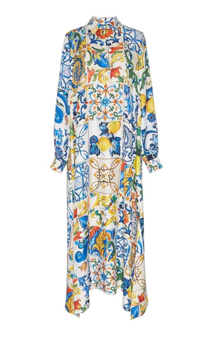 Dolce & Gabbana Maiolica-print Maxi Dress