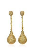 Sanjay Kasliwal 14k Gold Silver And Yellow Sapphire Earrings
