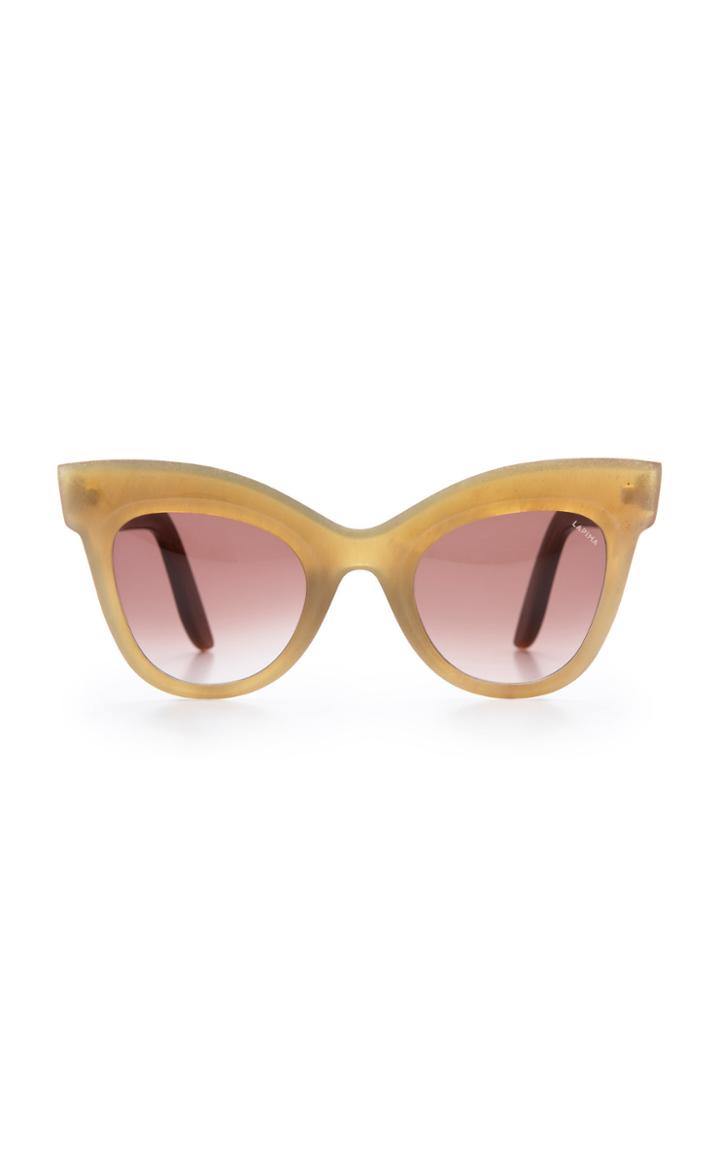 Lapima Exclusive Helena Cat-eye Horn Sunglasses