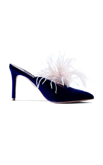 A By Anabelle Elle Feather Mule