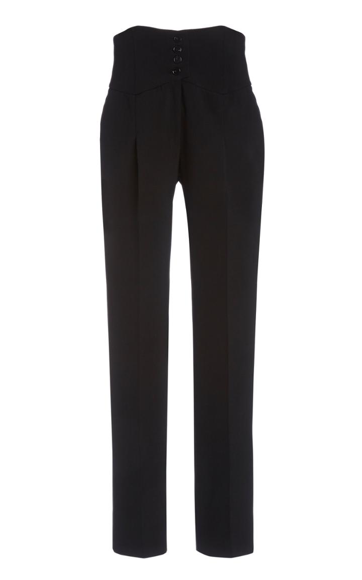 Moda Operandi Marchesa Cotton-blend Straight-leg Pants