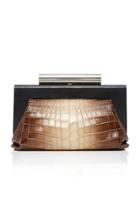 Devi Kroell Beluga Crocodile Clutch