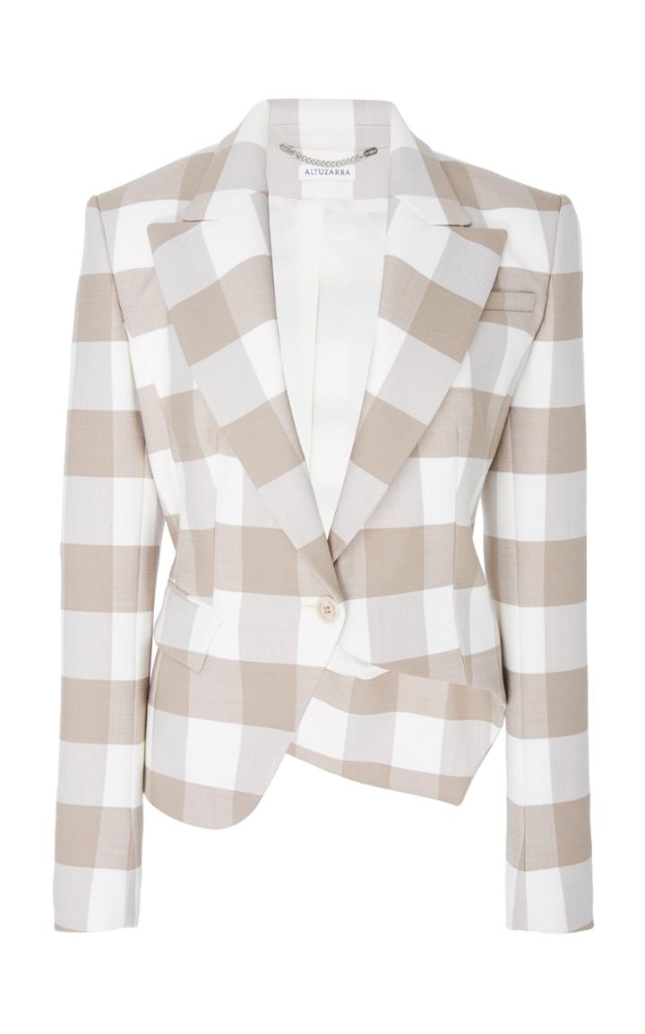 Altuzarra Lazio Wool Plaid Jacket