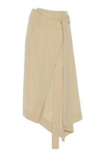 Moda Operandi Petar Petrov Roxane Asymmetric Belted Silk-blend Skirt Size: 34