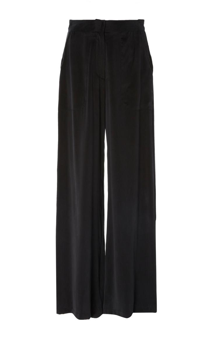 Sir The Label Aries Silk-crepe De Chine Wide-leg Pants