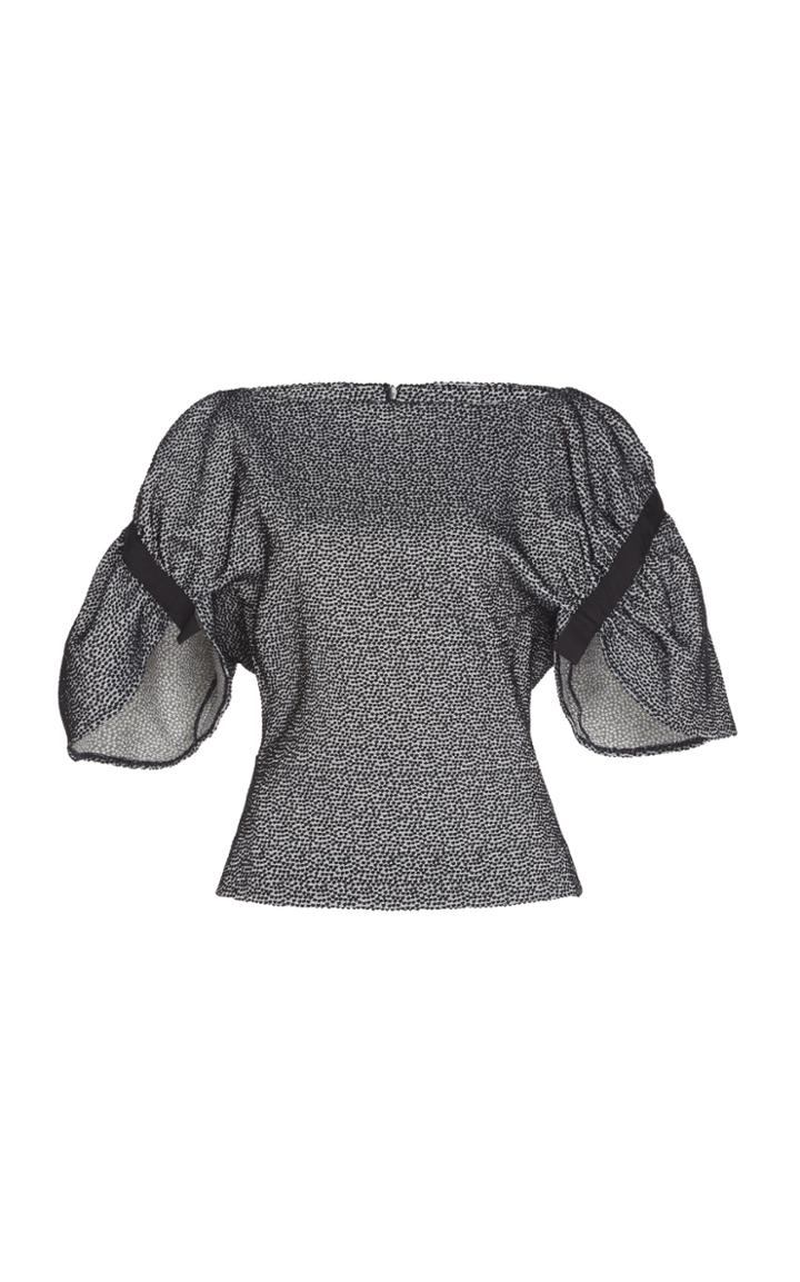 Christopher Esber Cotton-blend Gathered Sleeve T-shirt