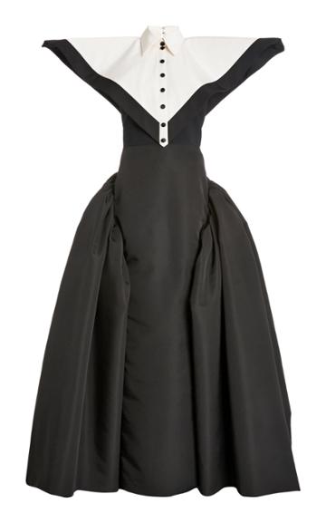 Moda Operandi Christian Siriano Extended Shoulder Gown With Train