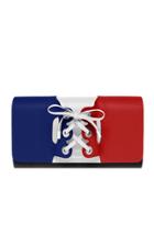 Perrin Paris Le Corset Color Block Leather Clutch