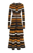 Proenza Schouler Striped Midi Dress