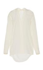 Victoria Beckham V-neck Silk Crepe De Chine Blouse