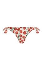 Moda Operandi Agua By Agua Bendita Cidron Bermelo-print Knotted Bikini Bottom