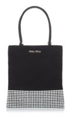 Miu Miu Raso-embellished Satin Mini Top Handle Bag