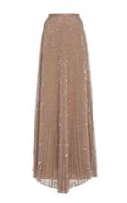 Alexis Teresa Pleated Sequin Maxi Skirt