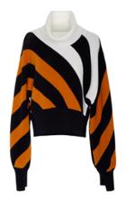 Monse Diagonal Stripe Turtleneck Sweater