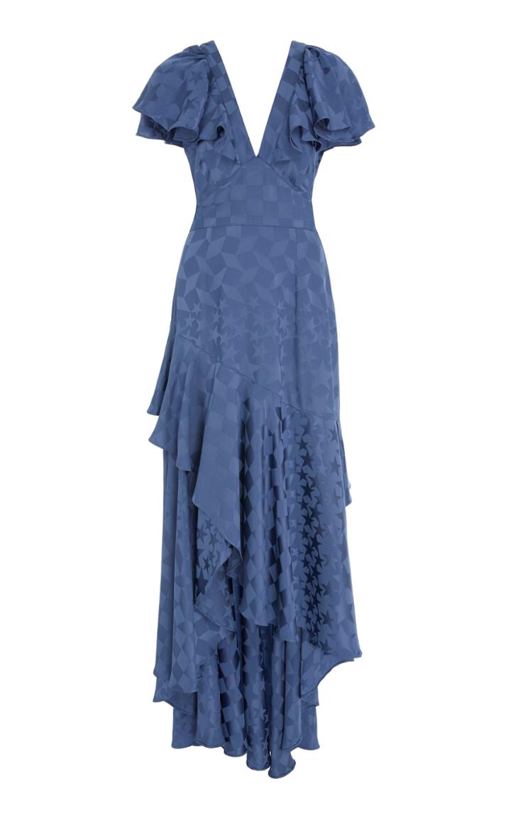 Temperley London Cyndie Ruffle Sleeve Dress