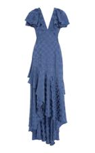 Temperley London Cyndie Ruffle Sleeve Dress