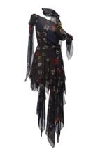 Christopher Kane One Shoulder Satin Gemstones Dress