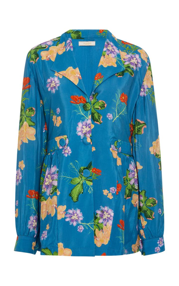 Verandah Floral Taffeta Resort Jacket