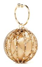 Rosantica Alice Crystal-embellished Gold-tone Top Handle Bag