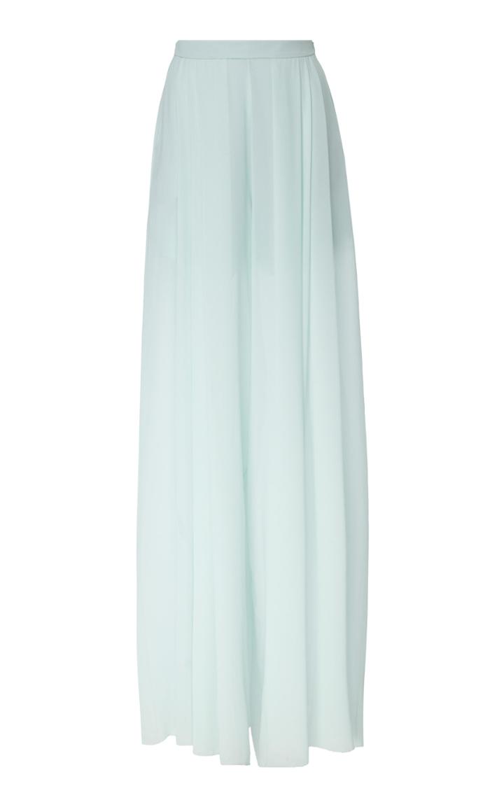 Delpozo Silk Georgette Wide-leg Pants