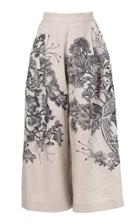 Moda Operandi Biyan Palmera Linen Cropped Culottes
