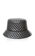 Eric Javits Quilty Quilted-leather Bucket Hat