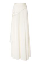 Hellessy Leyster Draped Satin-effect Wide-leg Pants