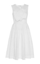 Dice Kayek Bow Front Sleeveless Midi Dress