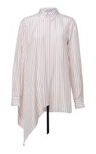 Moda Operandi Dorothee Schumacher Striped Sensation Asymmetrical Buttoned Blouse Siz