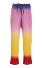The Elder Statesman High-rise Straight-leg Linen Pants