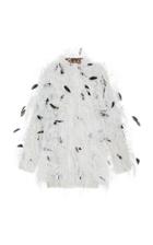 Moda Operandi Prabal Gurung Feather Embellished Coat