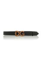 Dolce & Gabbana Amore Logo Leather Belt