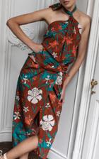Moda Operandi Johanna Ortiz Allegory Of Summer Printed Cotton Midi Dress Size: 2