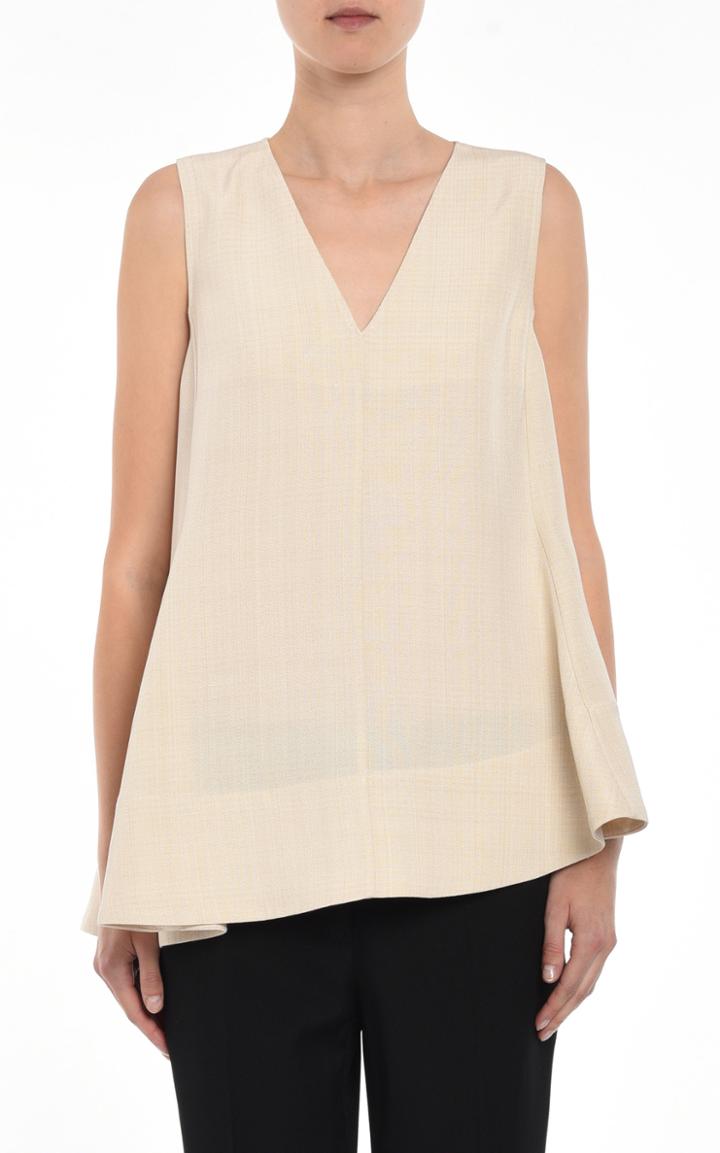 Moda Operandi Jil Sander Sleeveless Peplum Top