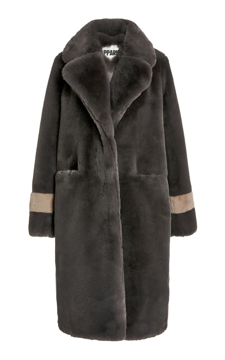Moda Operandi Apparis Fabien Two-tone Faux Fur Coat